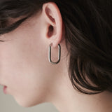 ciite' シーテ ピアス（両耳用） 【 金属アレルギー対応 】 オーバルフープピアス サージカルステンレス 316L (両耳用)