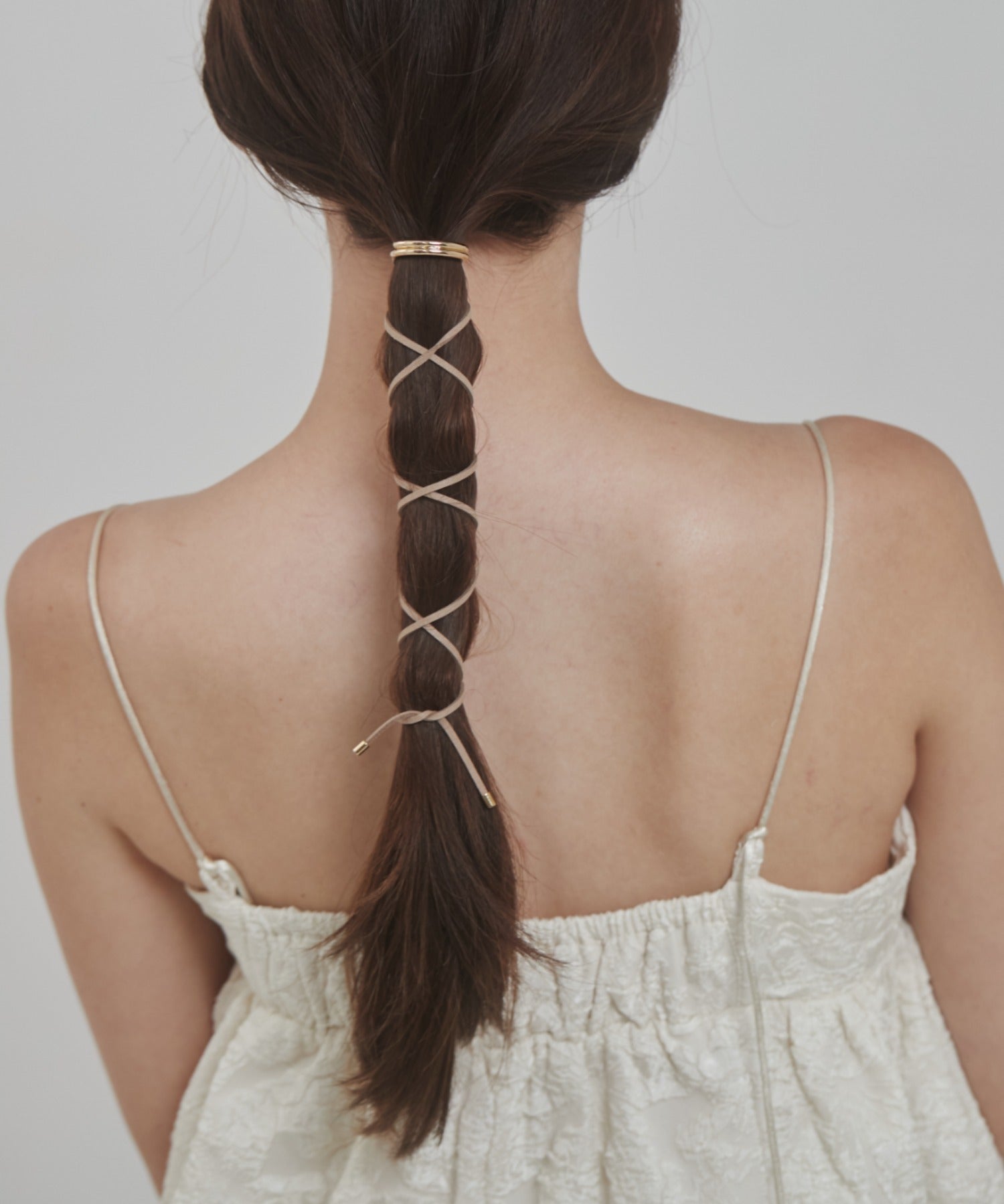 ciite' シーテ ヘアアクセサリー グルグルヘアフックスエードリボン