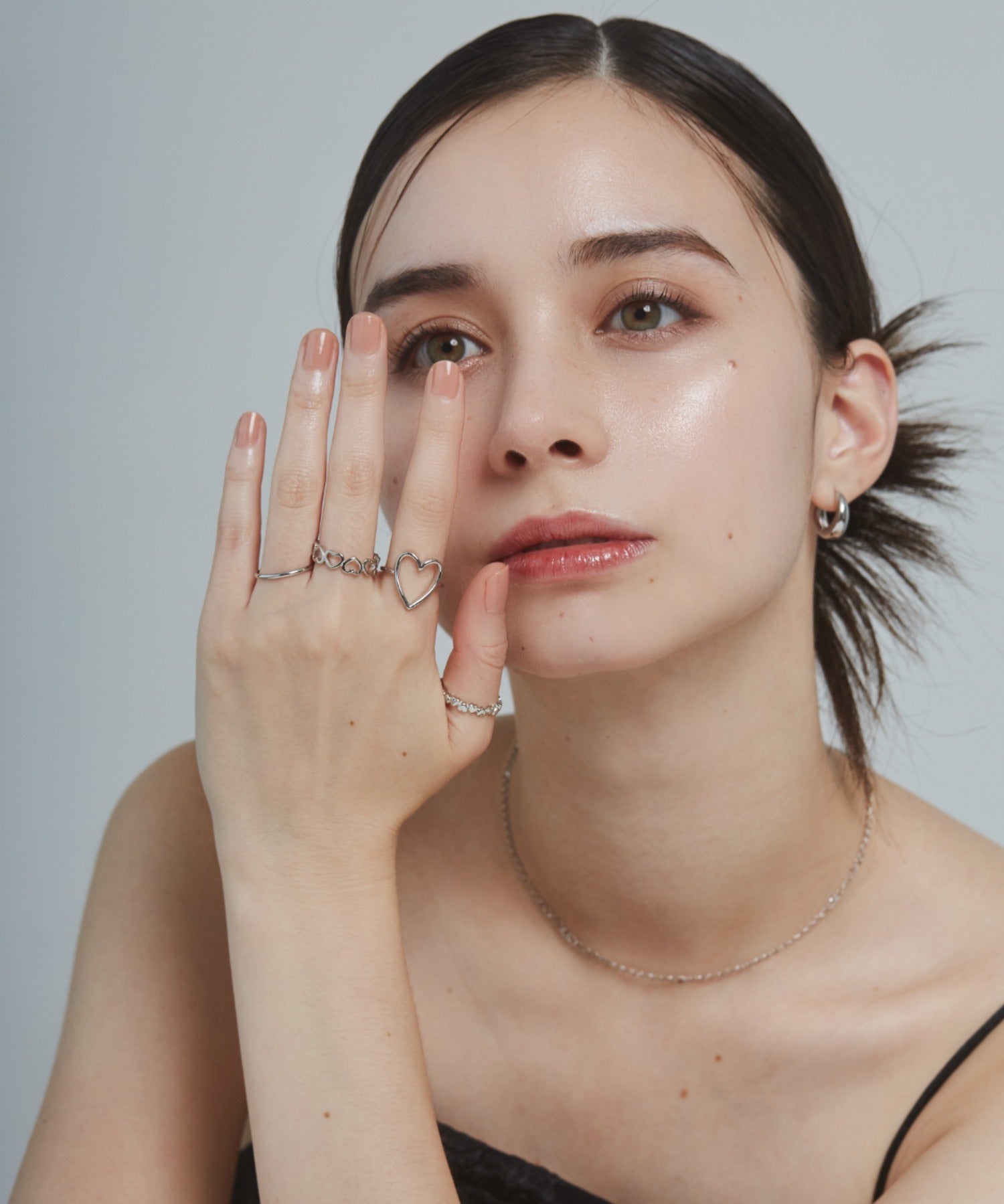 ciite' シーテ リング ハートモチーフ リング4点セット