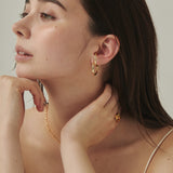 ciite' シーテ ピアス（両耳用） 立体デザインピアス イヤーカフ風 (両耳用)