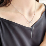 ciite' シーテ ネックレス 【 金属アレルギー対応 】 simple ribbon necklace / シンプル リボン ネックレス サージカルステンレス 316L