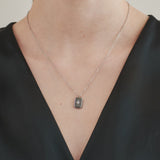 ciite' シーテ ネックレス 【 金属アレルギー対応 】 プレートビジューネックレス サージカルステンレス