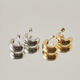 ciite' シーテ ピアス（両耳用） 【 金属アレルギー対応 】 ぷっくりピアス サージカルステンレス (両耳用)