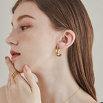 ciite' シーテ ピアス（両耳用） 【 金属アレルギー対応 】 ぷっくりピアス サージカルステンレス (両耳用)