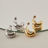 ciite' シーテ ピアス（両耳用） 【 金属アレルギー対応 】 ぷっくりピアス サージカルステンレス (両耳用)