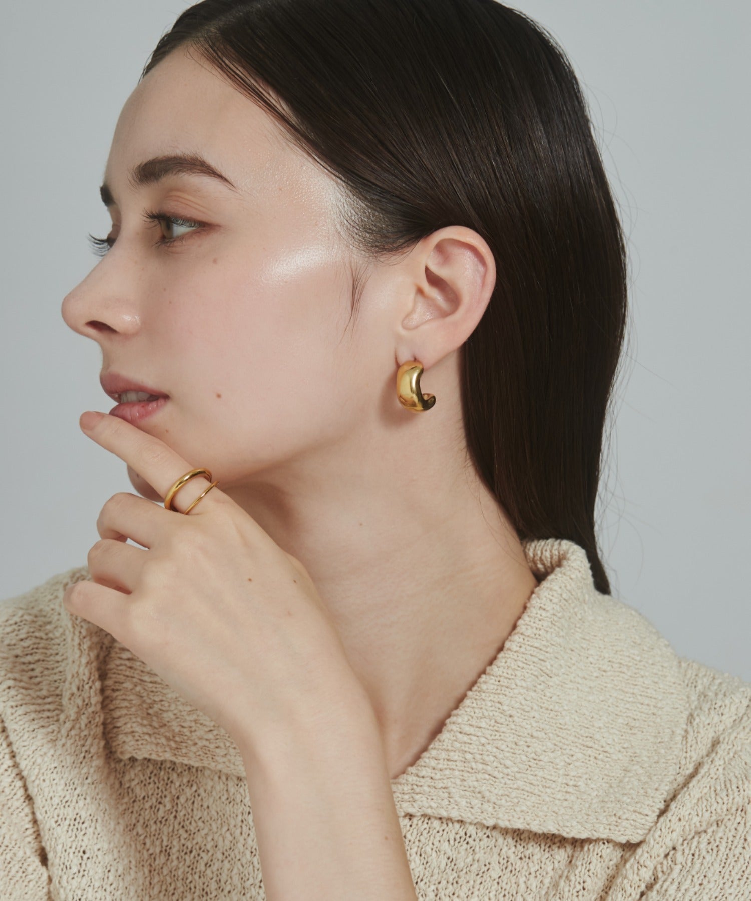 ciite' シーテ ピアス（両耳用） 【 金属アレルギー対応 】 ぷっくりピアス サージカルステンレス (両耳用)