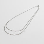 ciite' シーテ ネックレス 【 金属アレルギー対応 】 2連チェーンネックレス サージカルステンレス