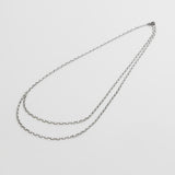 ciite' シーテ ネックレス 【 金属アレルギー対応 】 2連チェーンネックレス サージカルステンレス