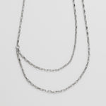 ciite' シーテ ネックレス 【 金属アレルギー対応 】 2連チェーンネックレス サージカルステンレス