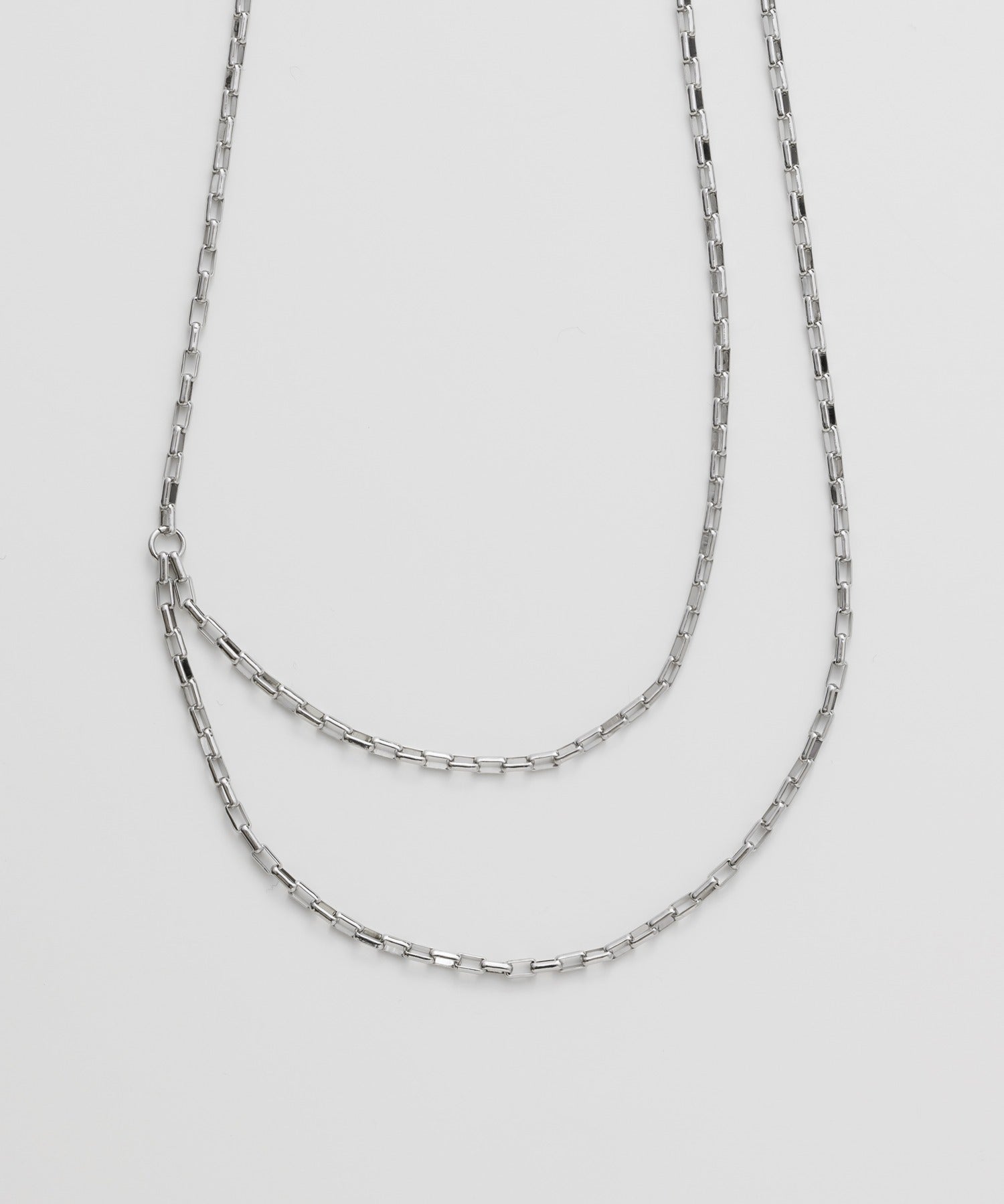 ciite' シーテ ネックレス 【 金属アレルギー対応 】 2連チェーンネックレス サージカルステンレス