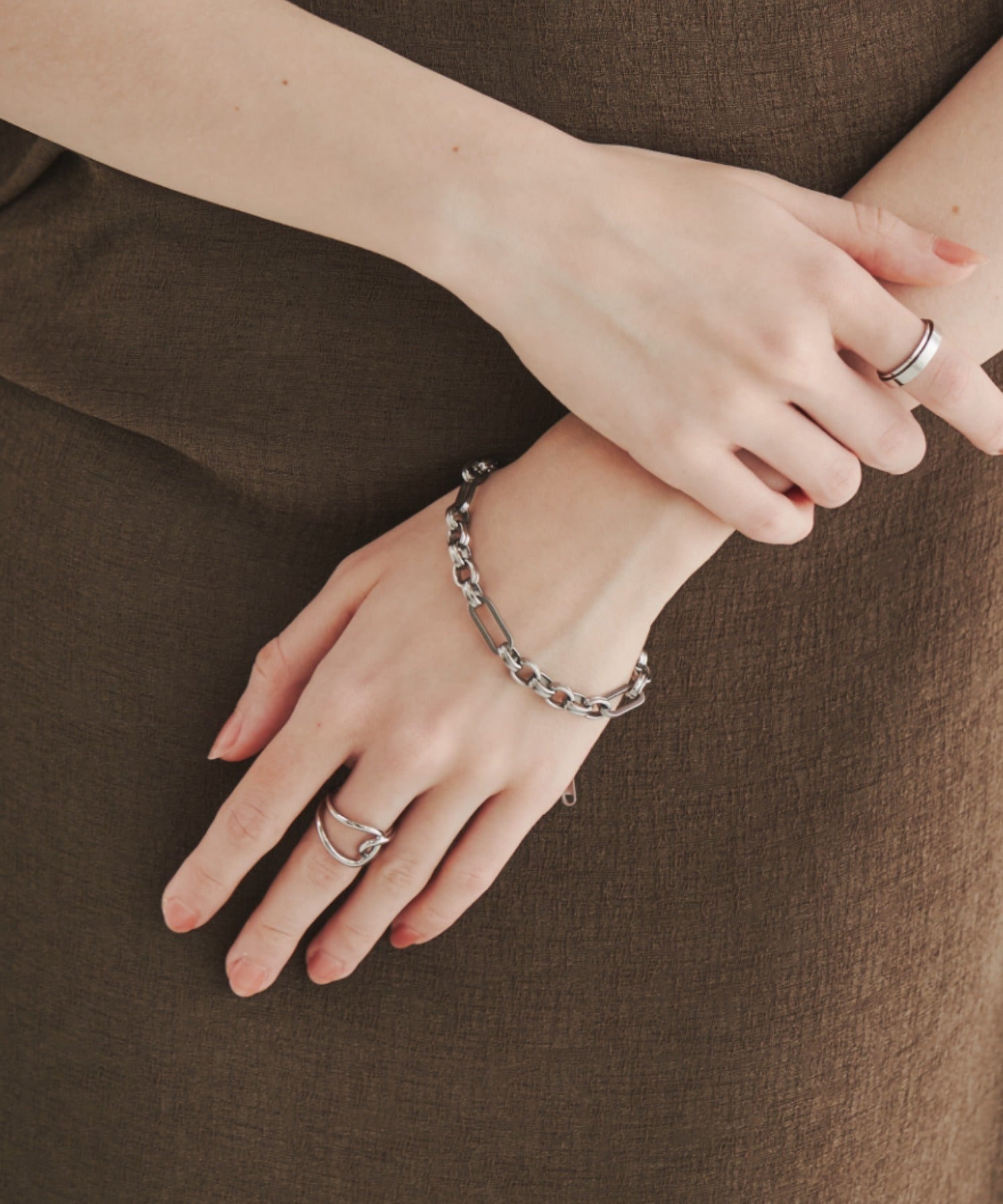 ciite' シーテ ブレスレット 【 金属アレルギー対応 】 チェーンブレスレット サージカルステンレス シルバー FREE