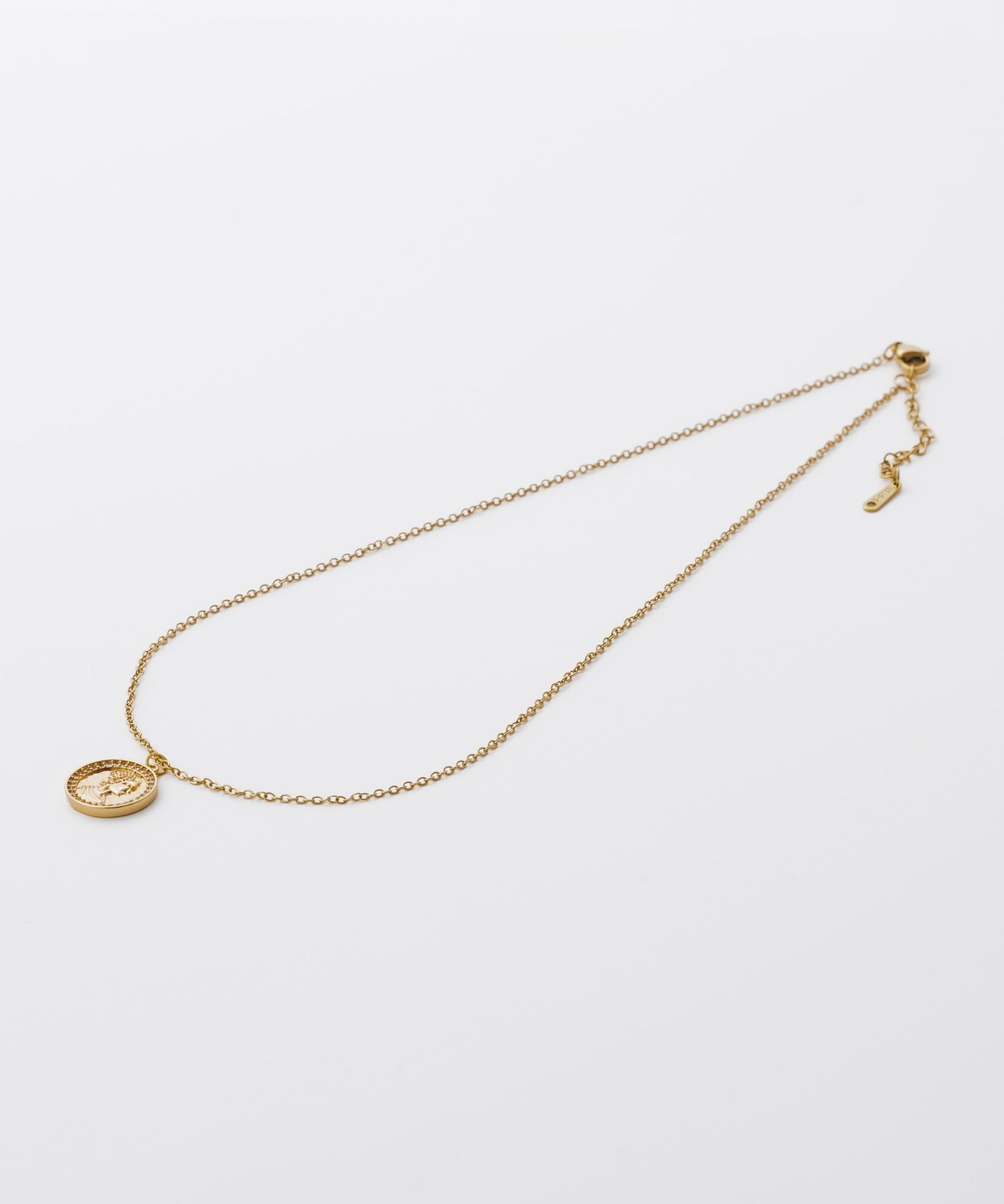 ciite' シーテ ネックレス 【 金属アレルギー対応 】 ビジューコインネックレス サージカルステンレス