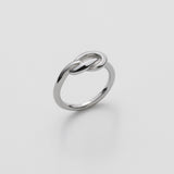 ciite' シーテ リング 【 金属アレルギー対応 】 ノットリング サージカルステンレス シルバー