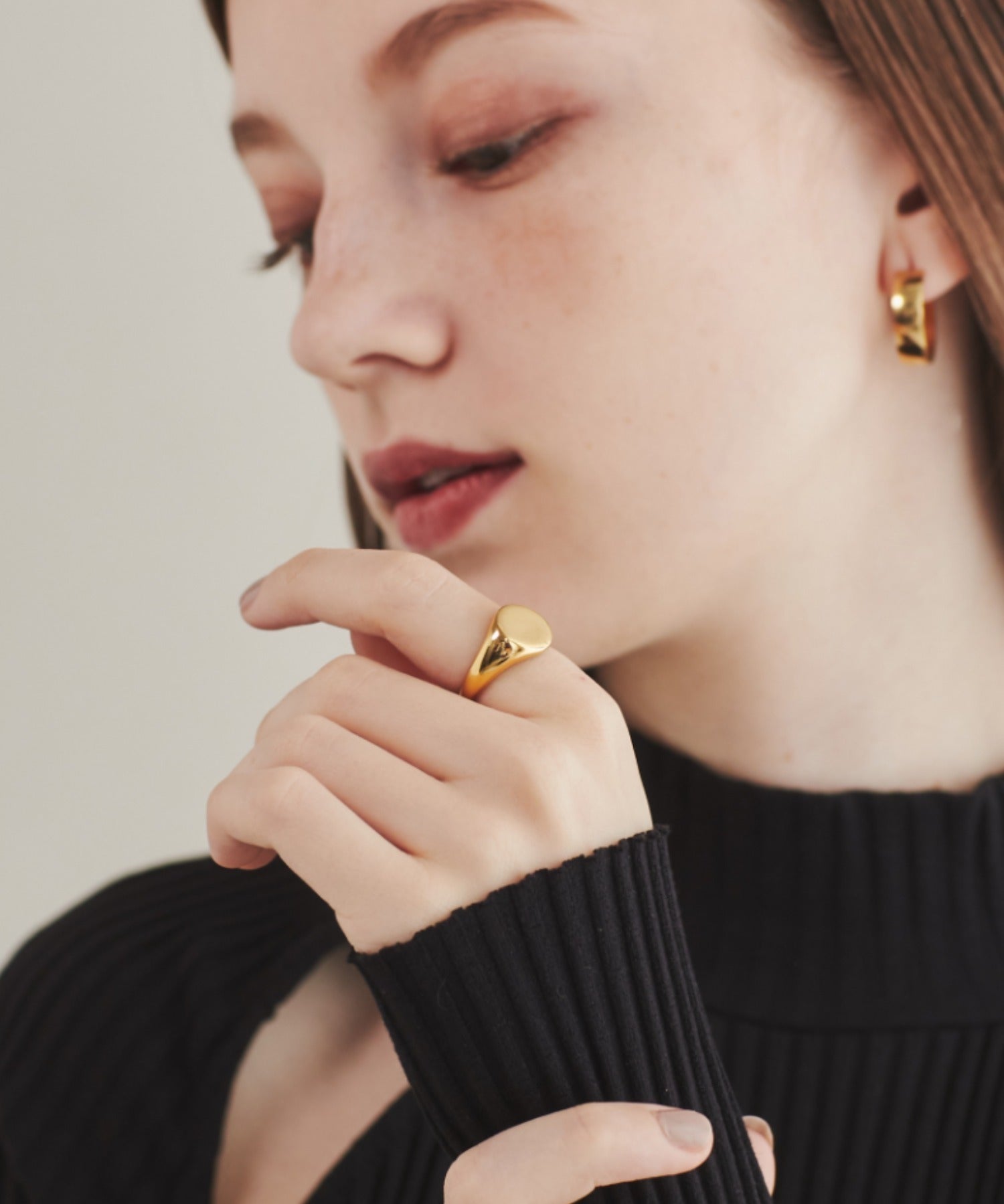 ciite' シーテ リング 【 金属アレルギー対応 】 モチーフリング サージカルステンレス ゴールド