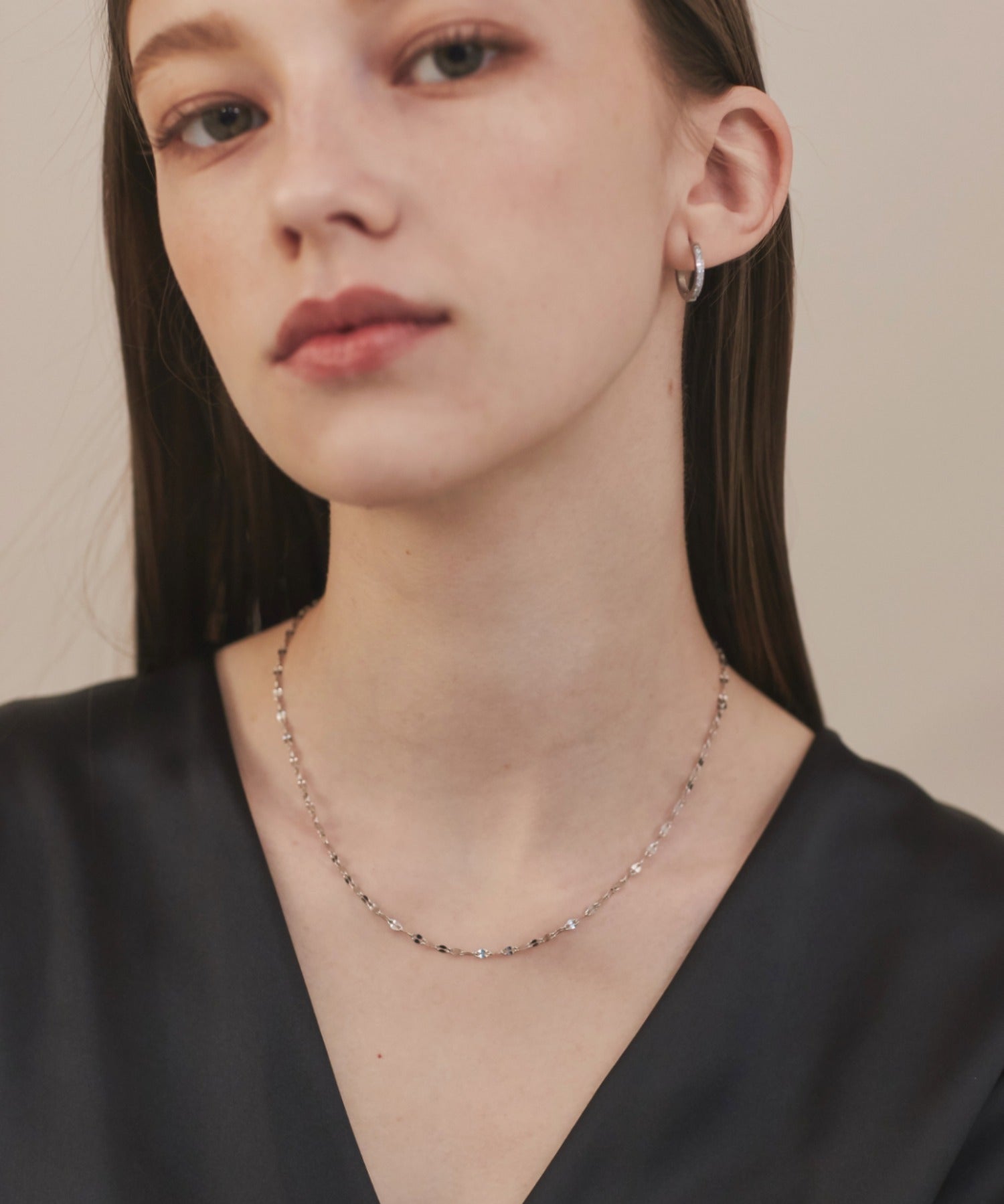 ciite' シーテ ネックレス 【 金属アレルギー対応 】 チェーン & パドロックネックレス 2セット