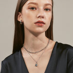 ciite' シーテ ネックレス 【 金属アレルギー対応 】 チェーン & パドロックネックレス 2セット