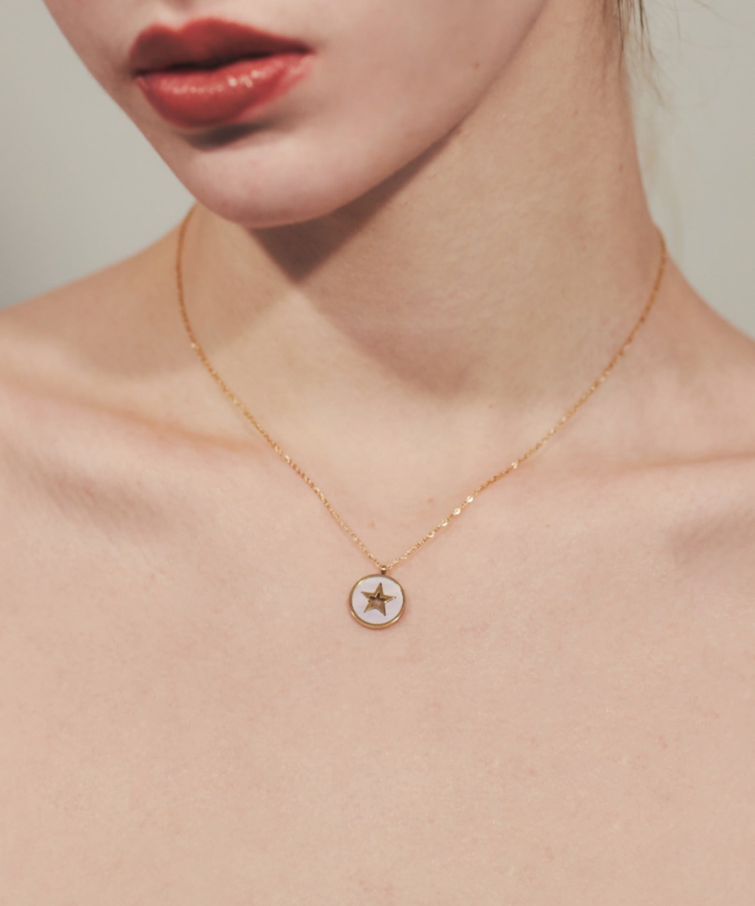 ciite' シーテ ネックレス 【 金属アレルギー対応 】 スターコインネックレス サージカルステンレス