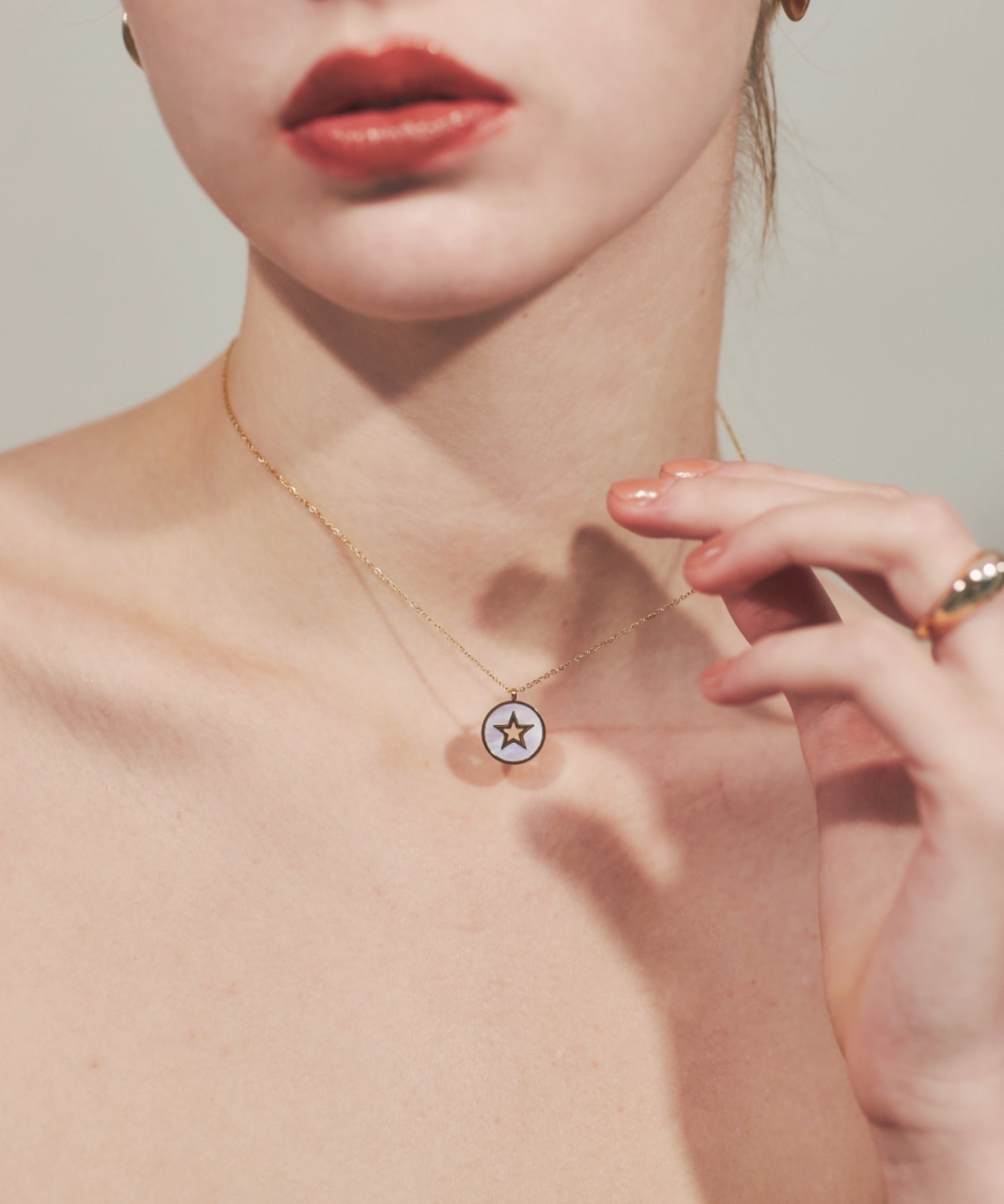 ciite' シーテ ネックレス 【 金属アレルギー対応 】 スターコインネックレス サージカルステンレス