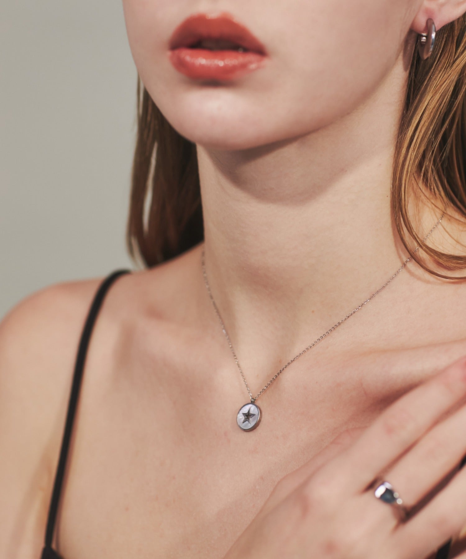 ciite' シーテ ネックレス 【 金属アレルギー対応 】 スターコインネックレス サージカルステンレス