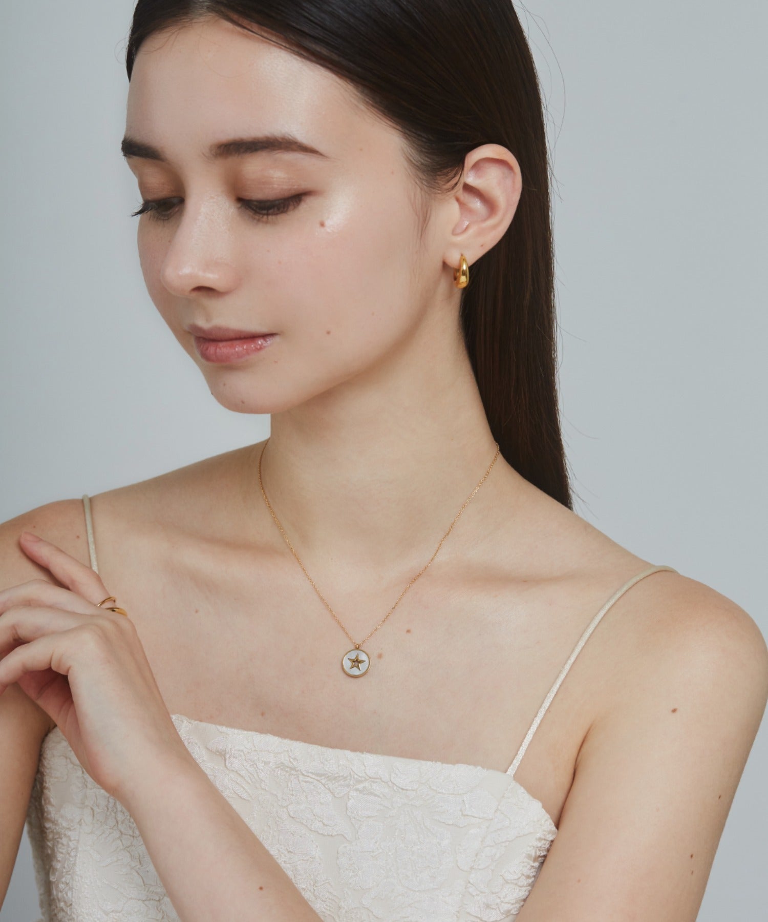 ciite' シーテ ネックレス 【 金属アレルギー対応 】 スターコインネックレス サージカルステンレス