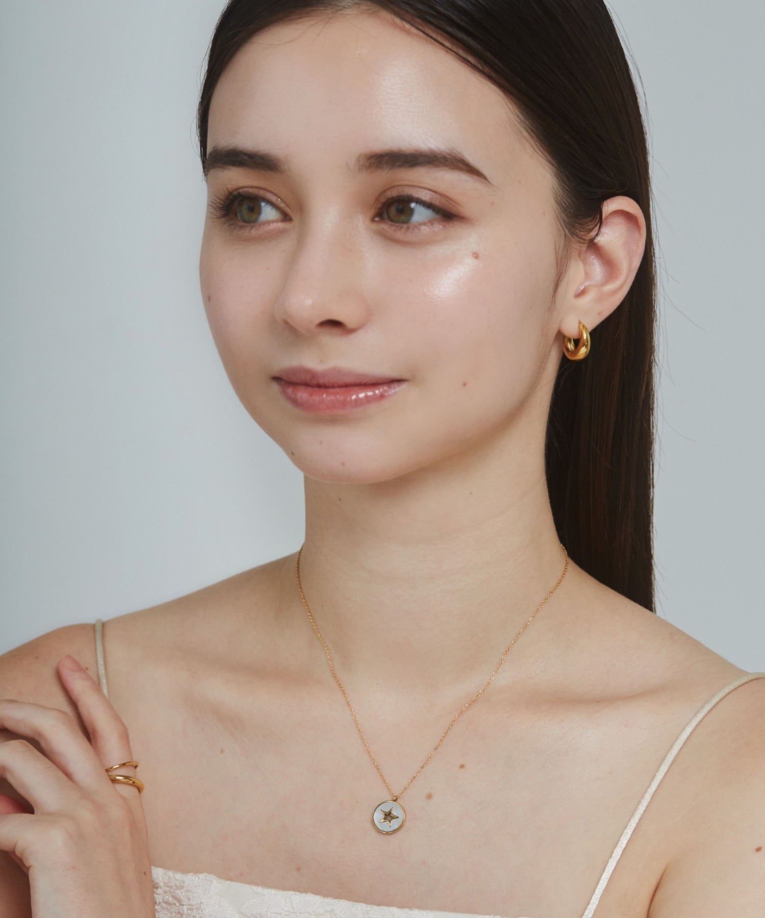 ciite' シーテ ネックレス 【 金属アレルギー対応 】 スターコインネックレス サージカルステンレス