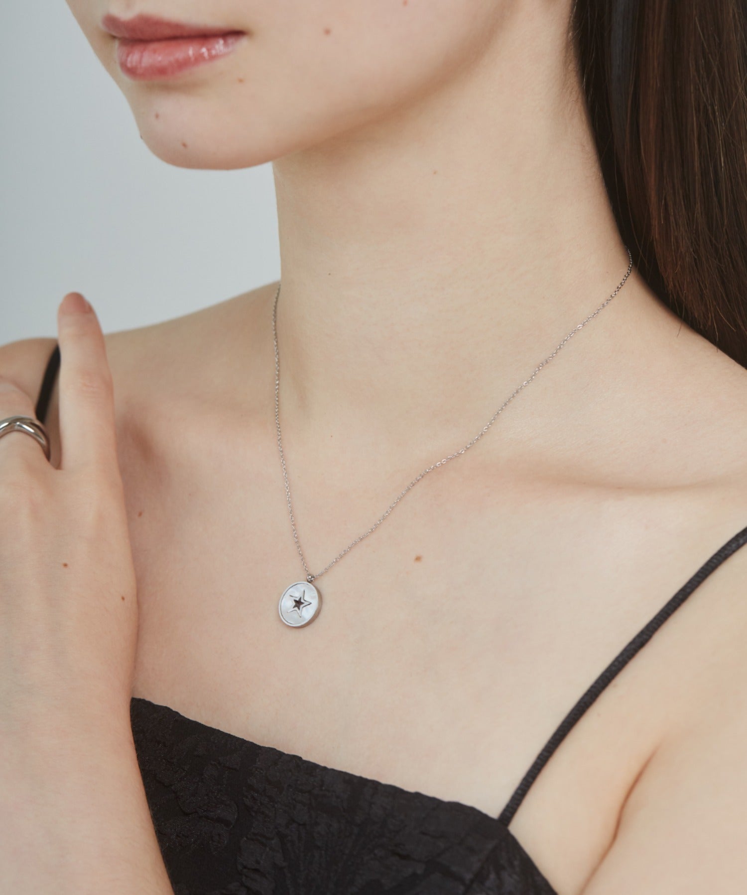 ciite' シーテ ネックレス 【 金属アレルギー対応 】 スターコインネックレス サージカルステンレス