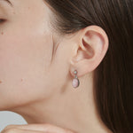 ciite' シーテ ピアス（両耳用） 【 金属アレルギー対応 】 オーバルカラーピアス サージカルステンレス (両耳用) ピンク FREE