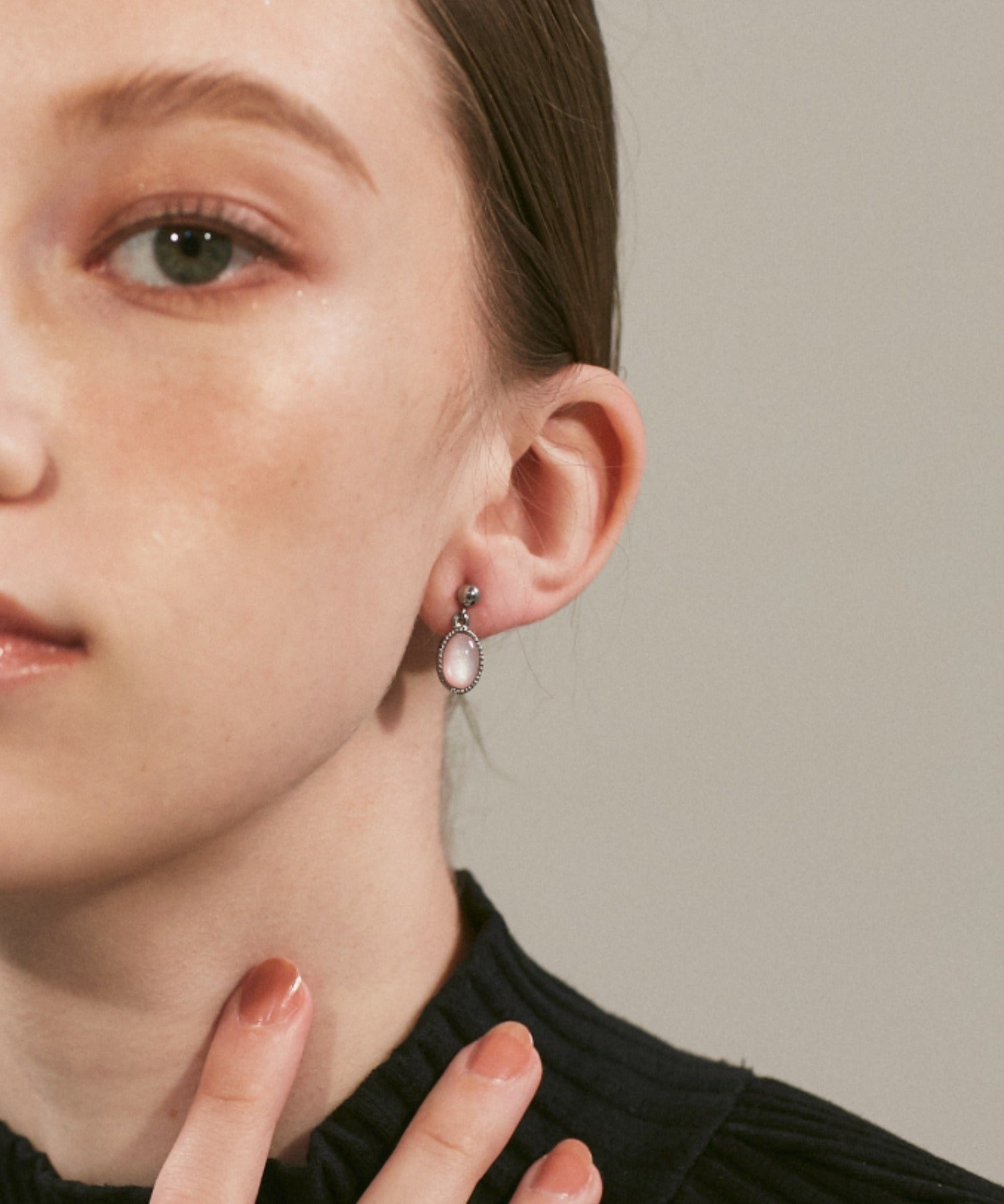 ciite' シーテ ピアス（両耳用） 【 金属アレルギー対応 】 オーバルカラーピアス サージカルステンレス (両耳用)