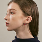 ciite' シーテ ピアス（両耳用） 【 金属アレルギー対応 】 オーバルカラーピアス サージカルステンレス (両耳用)