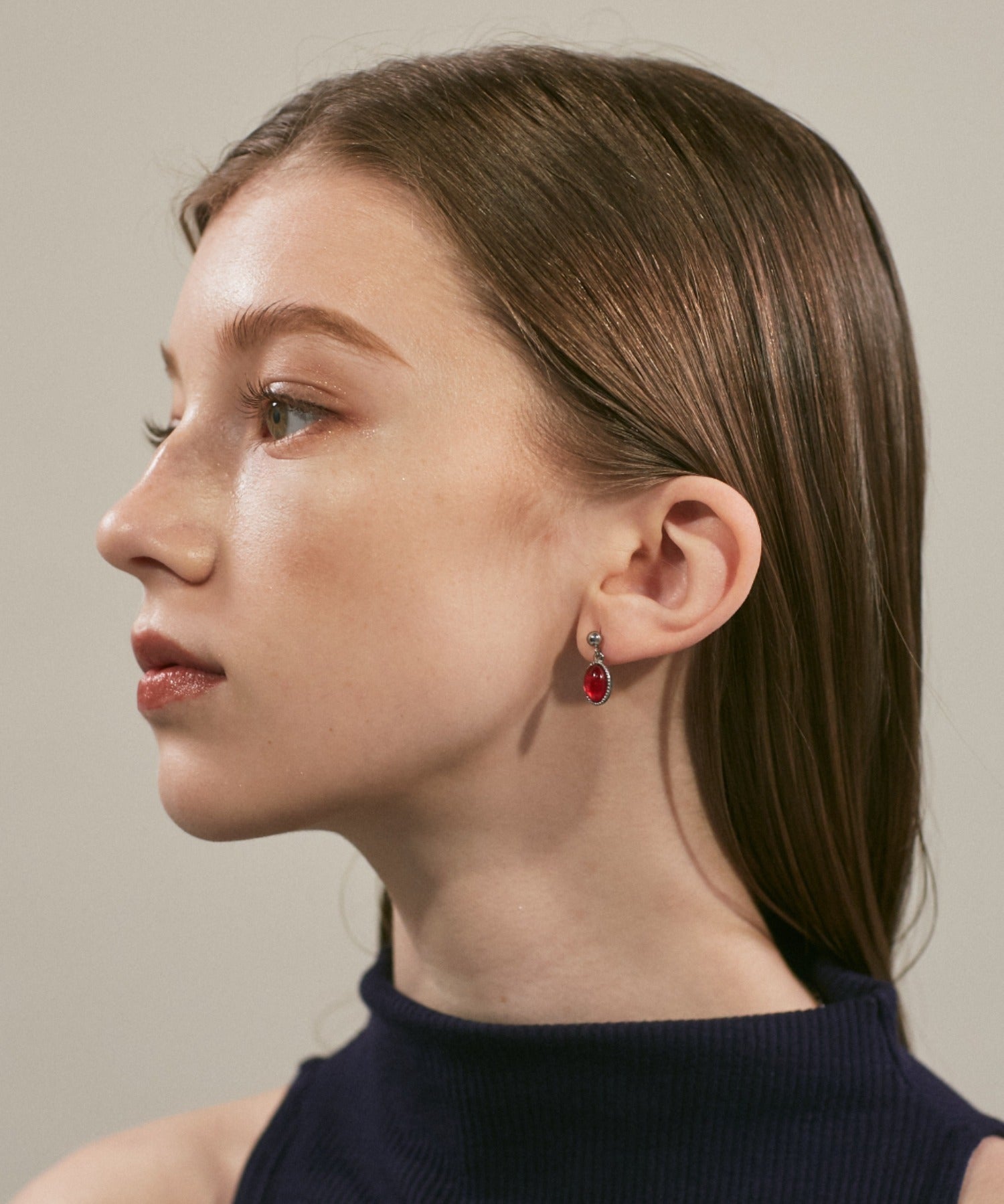 ciite' シーテ ピアス（両耳用） 【 金属アレルギー対応 】 オーバルカラーピアス サージカルステンレス (両耳用)