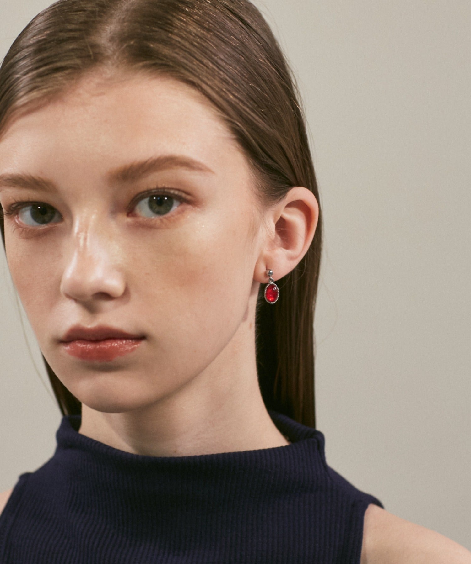 ciite' シーテ ピアス（両耳用） 【 金属アレルギー対応 】 オーバルカラーピアス サージカルステンレス (両耳用)