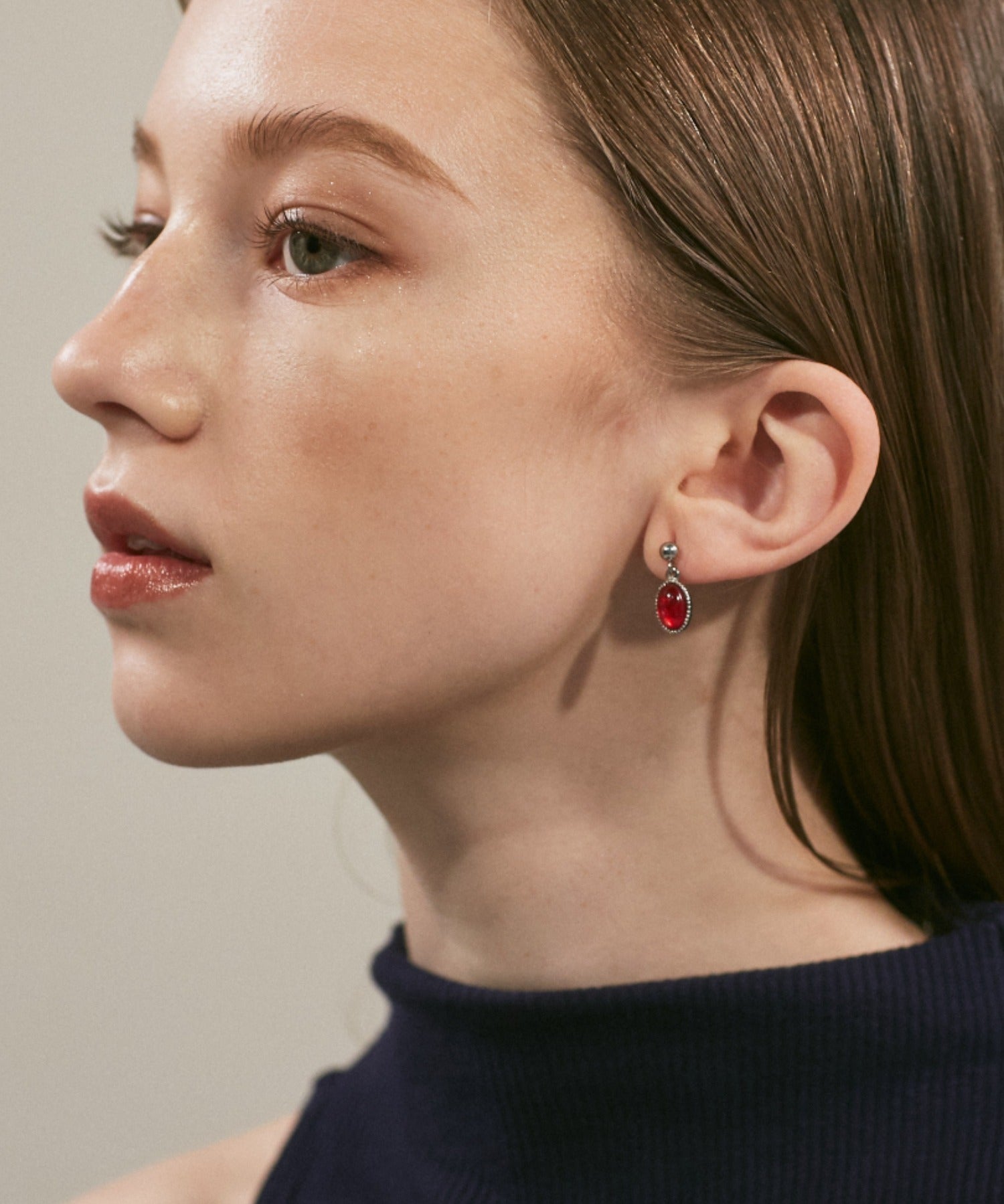 ciite' シーテ ピアス（両耳用） 【 金属アレルギー対応 】 オーバルカラーピアス サージカルステンレス (両耳用)