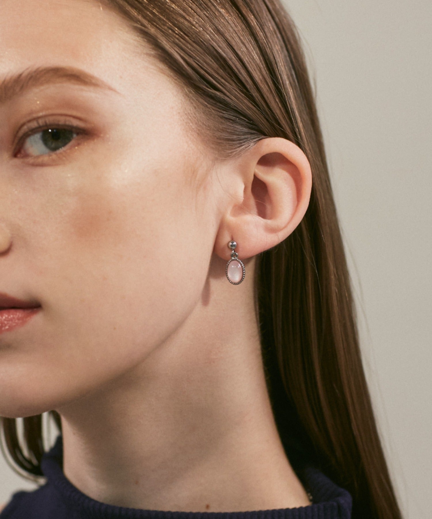 ciite' シーテ ピアス（両耳用） 【 金属アレルギー対応 】 オーバルカラーピアス サージカルステンレス (両耳用)