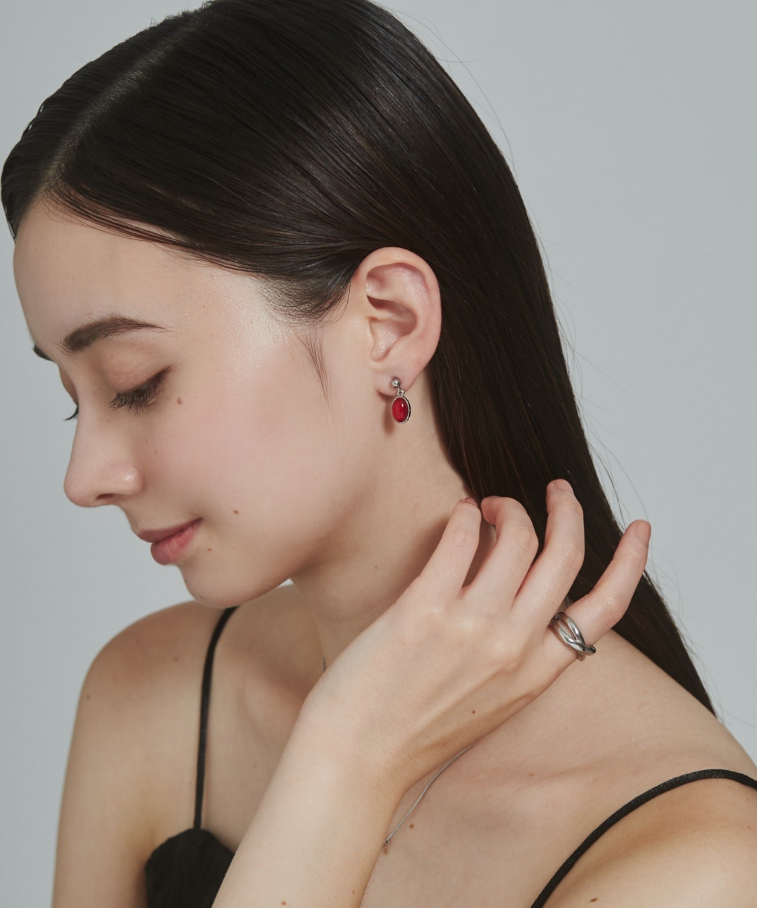 ciite' シーテ ピアス（両耳用） 【 金属アレルギー対応 】 オーバルカラーピアス サージカルステンレス (両耳用)