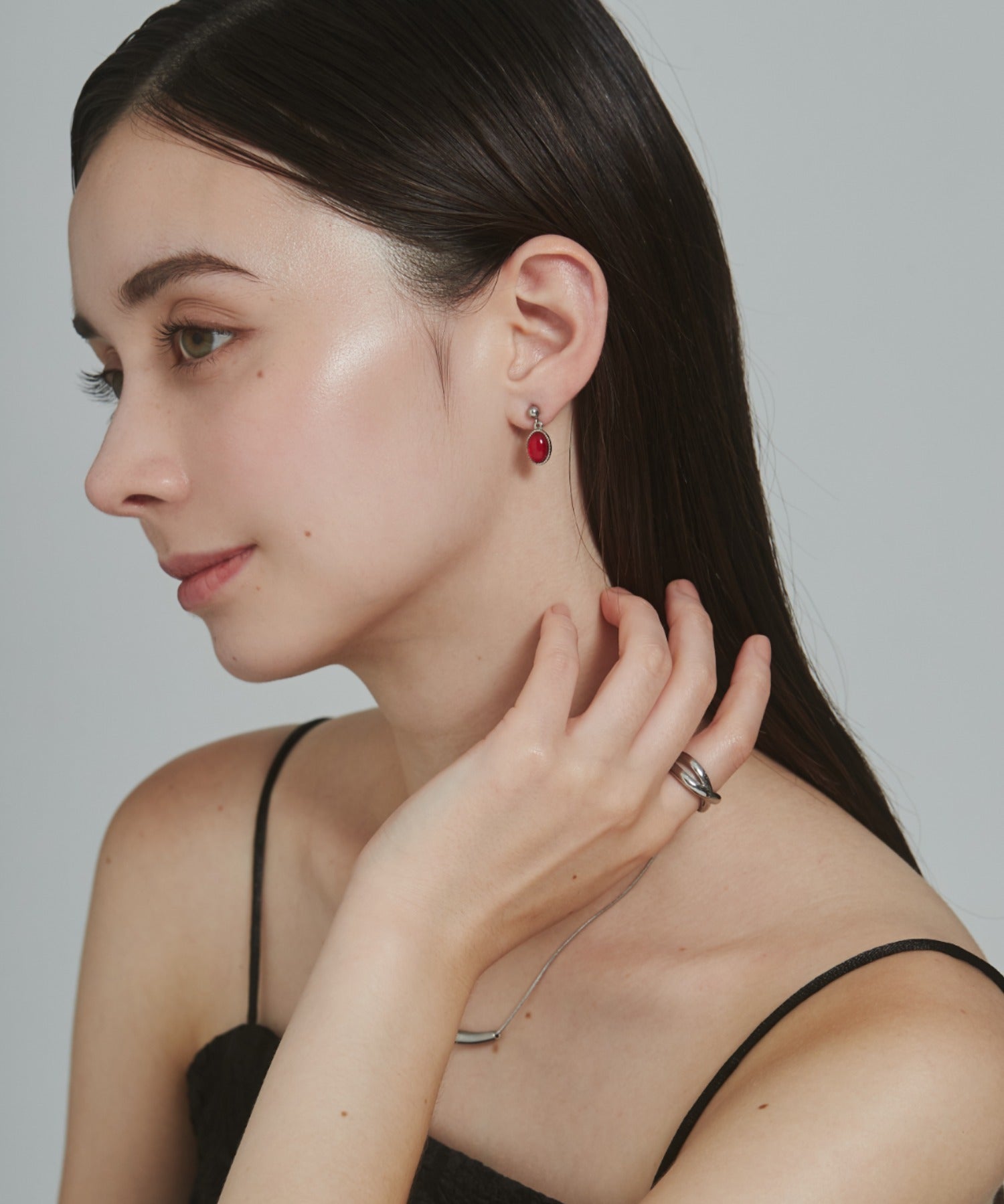 ciite' シーテ ピアス（両耳用） 【 金属アレルギー対応 】 オーバルカラーピアス サージカルステンレス (両耳用)