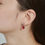 ciite' シーテ ピアス（両耳用） 【 金属アレルギー対応 】 オーバルカラーピアス サージカルステンレス (両耳用)