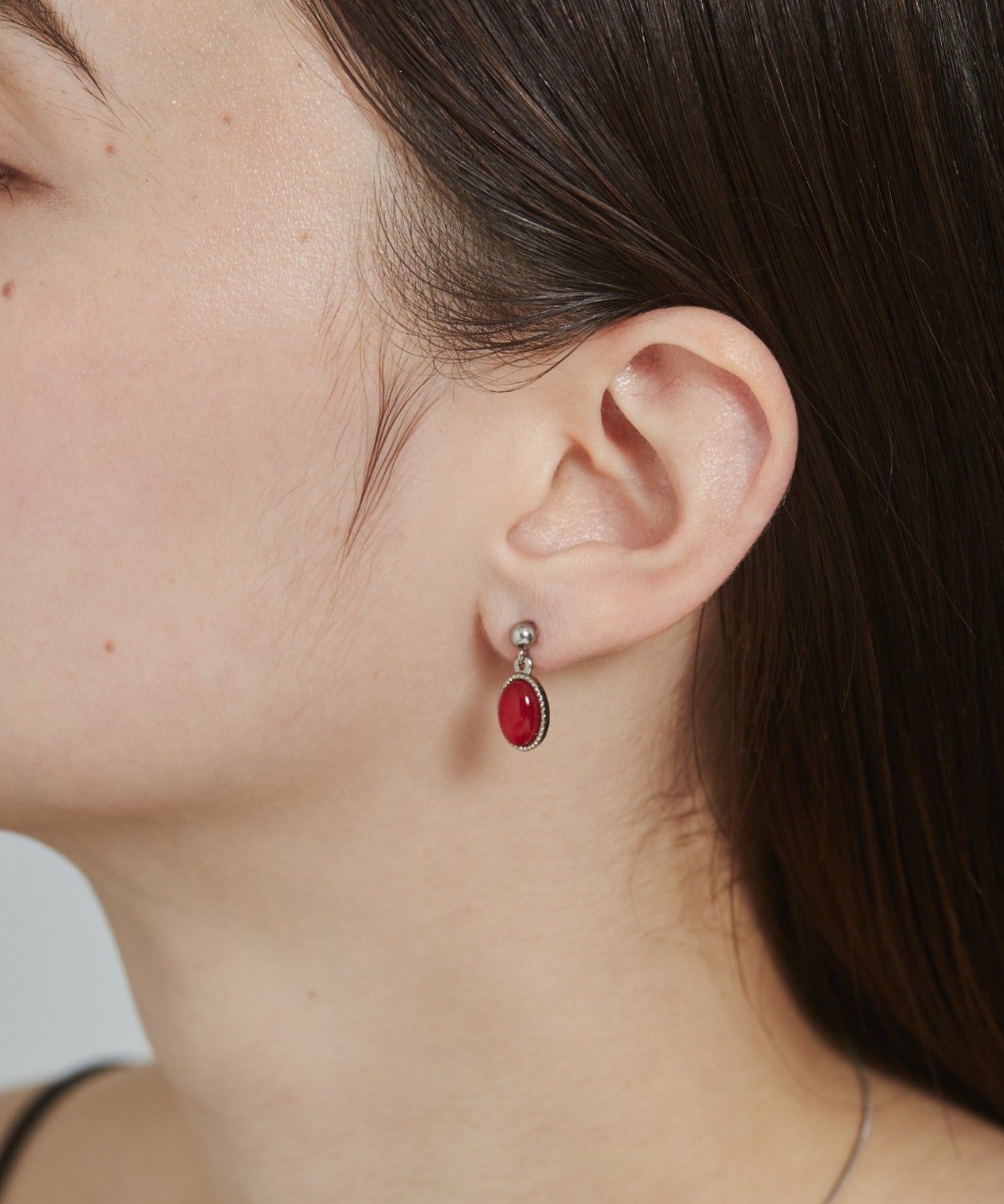 ciite' シーテ ピアス（両耳用） 【 金属アレルギー対応 】 オーバルカラーピアス サージカルステンレス (両耳用)