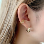 ciite' シーテ イヤーカフ シルバー925 フラワーイヤーカフ（片耳用） ゴールド FREE