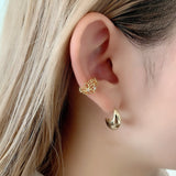 ciite' シーテ イヤーカフ シルバー925 フラワーイヤーカフ（片耳用） ゴールド FREE