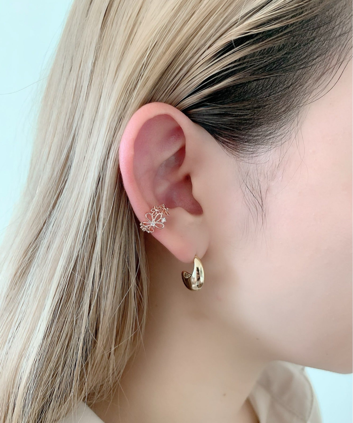 ciite' シーテ イヤーカフ シルバー925 フラワーイヤーカフ（片耳用）