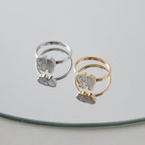 ciite' シーテ リング 【 金属アレルギー対応 】 エレファント モチーフリング サージカルステンレス