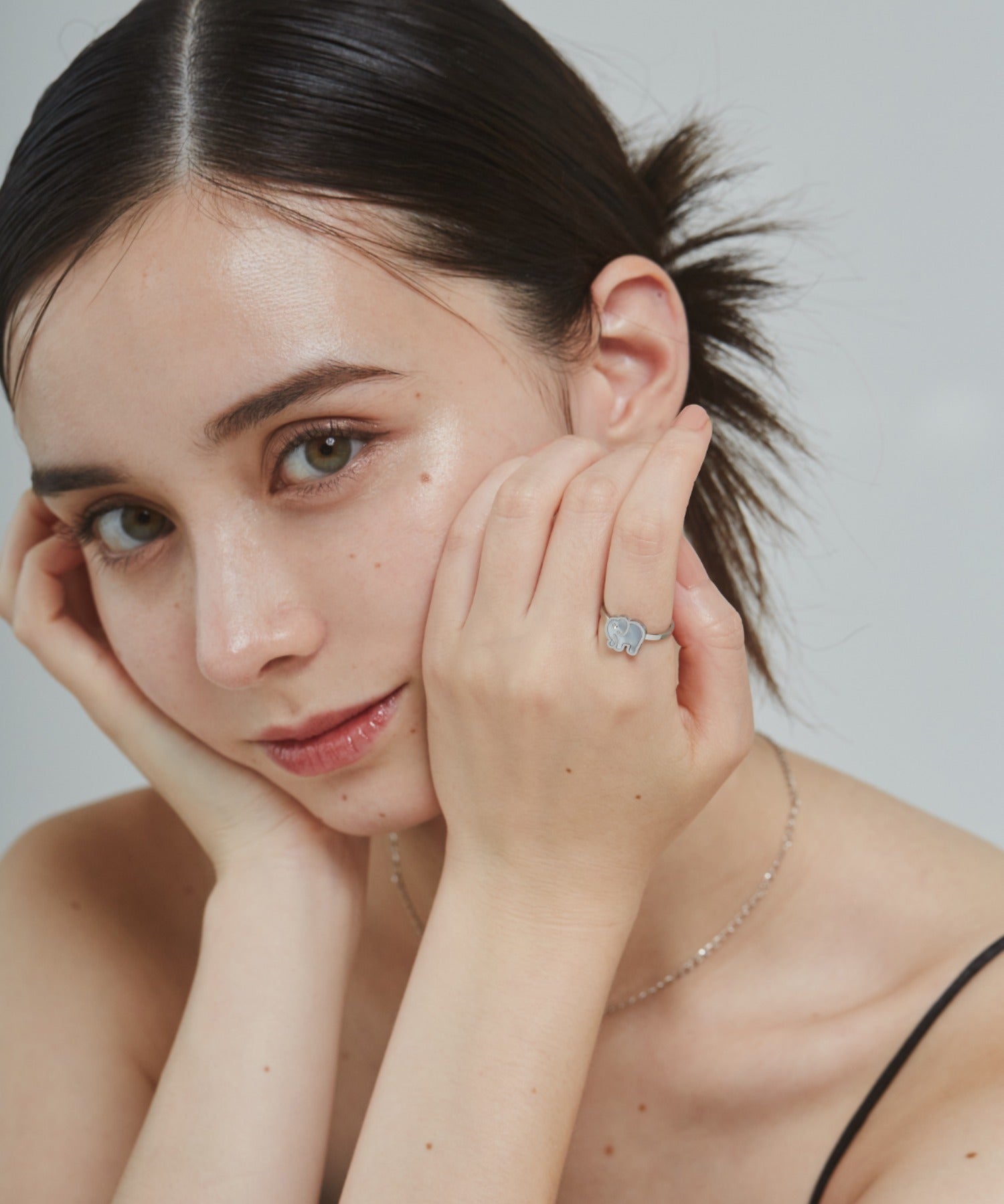 ciite' シーテ リング 【 金属アレルギー対応 】 エレファント モチーフリング サージカルステンレス