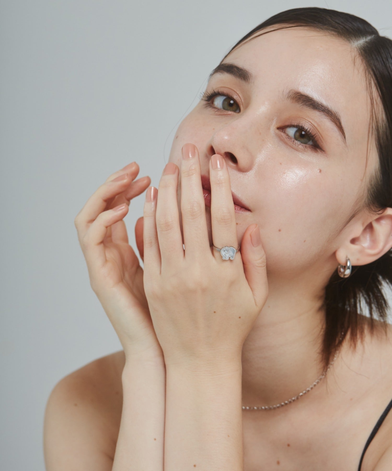 ciite' シーテ リング 【 金属アレルギー対応 】 エレファント モチーフリング サージカルステンレス