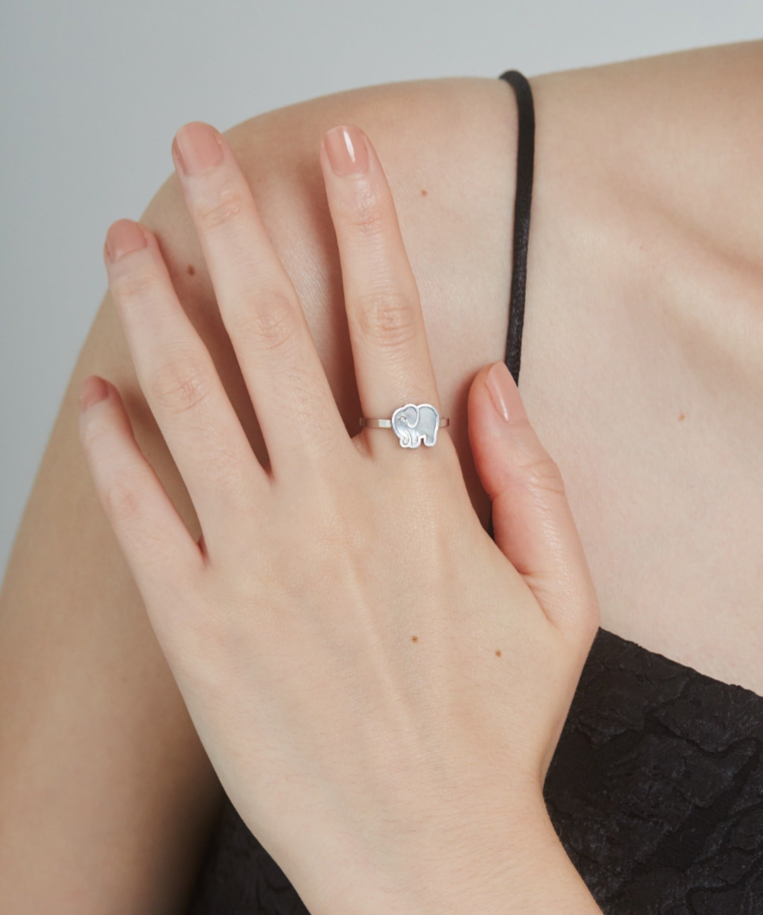 ciite' シーテ リング 【 金属アレルギー対応 】 エレファント モチーフリング サージカルステンレス