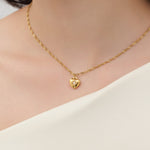 ciite' シーテ ネックレス 【 金属アレルギー対応 】 ビジューハートネックレス サージカルステンレス