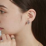 ciite' シーテ イヤリング 【 金属アレルギー対応 】 ノット イヤリング サージカルステンレス (両耳用) シルバー FREE