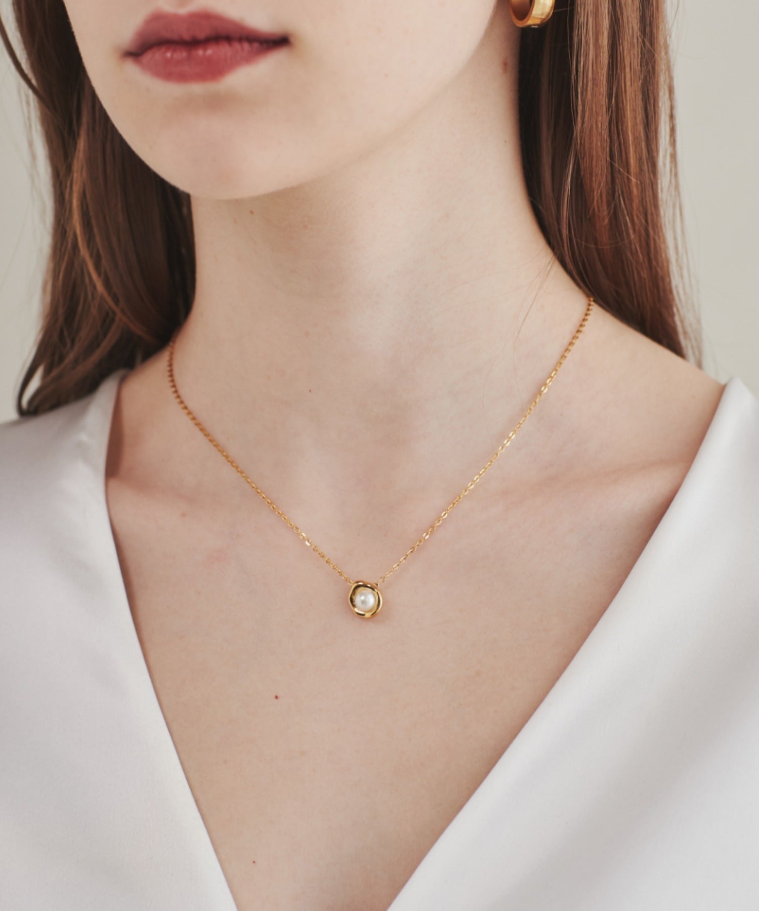 ciite' シーテ ネックレス 【 金属アレルギー対応 】 パールネックレス サージカルステンレス