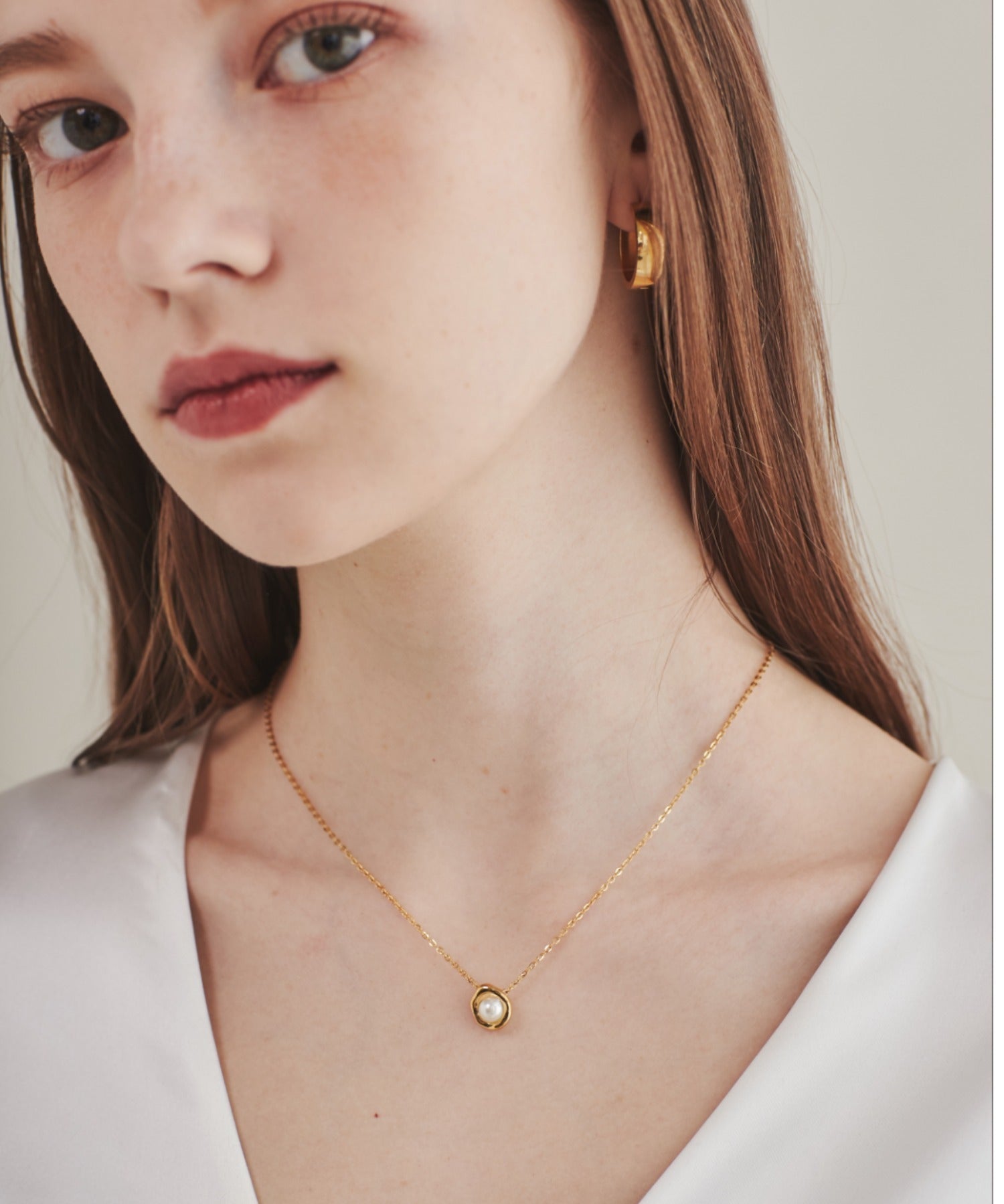 ciite' シーテ ネックレス 【 金属アレルギー対応 】 パールネックレス サージカルステンレス