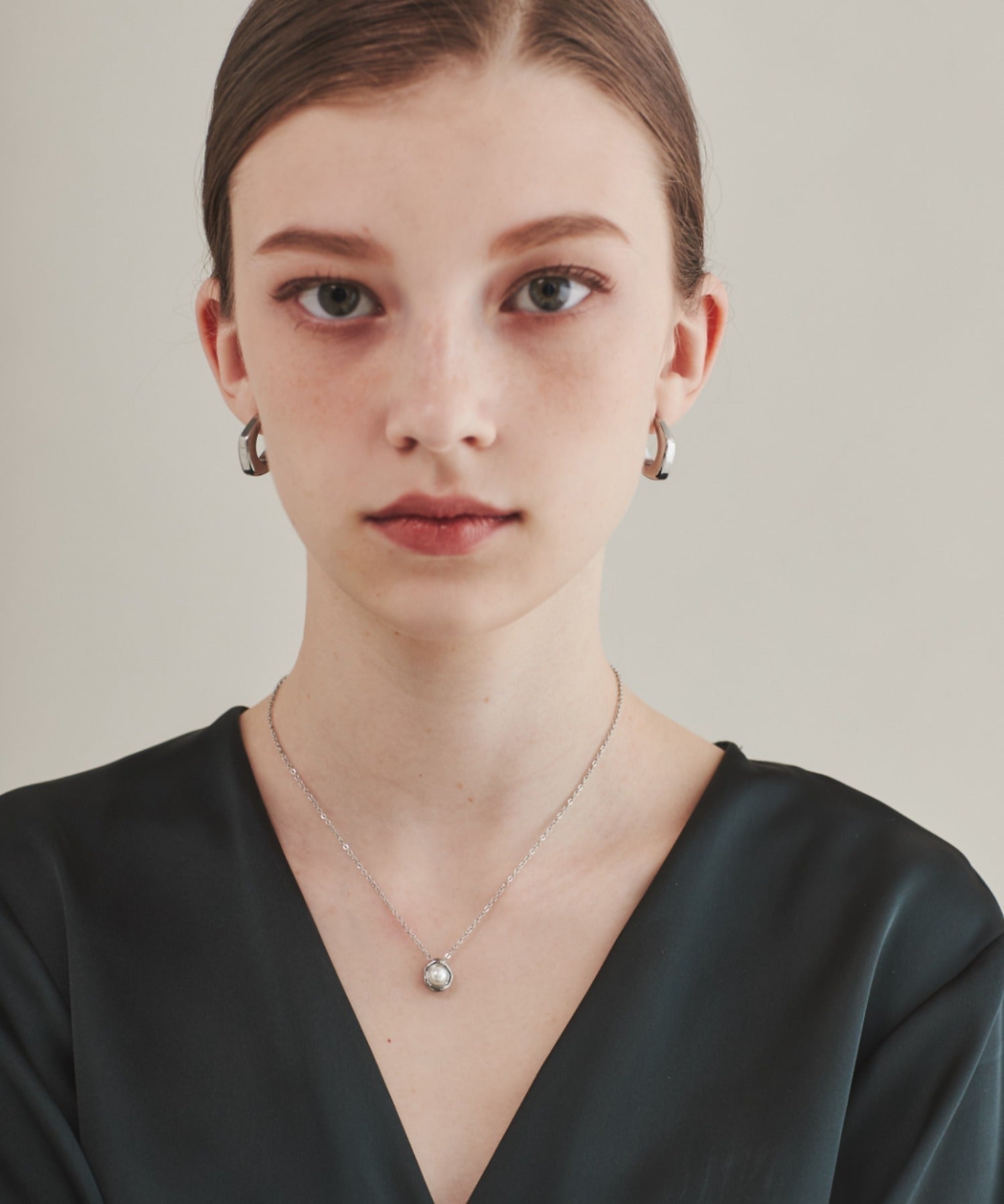 ciite' シーテ ネックレス 【 金属アレルギー対応 】 パールネックレス サージカルステンレス