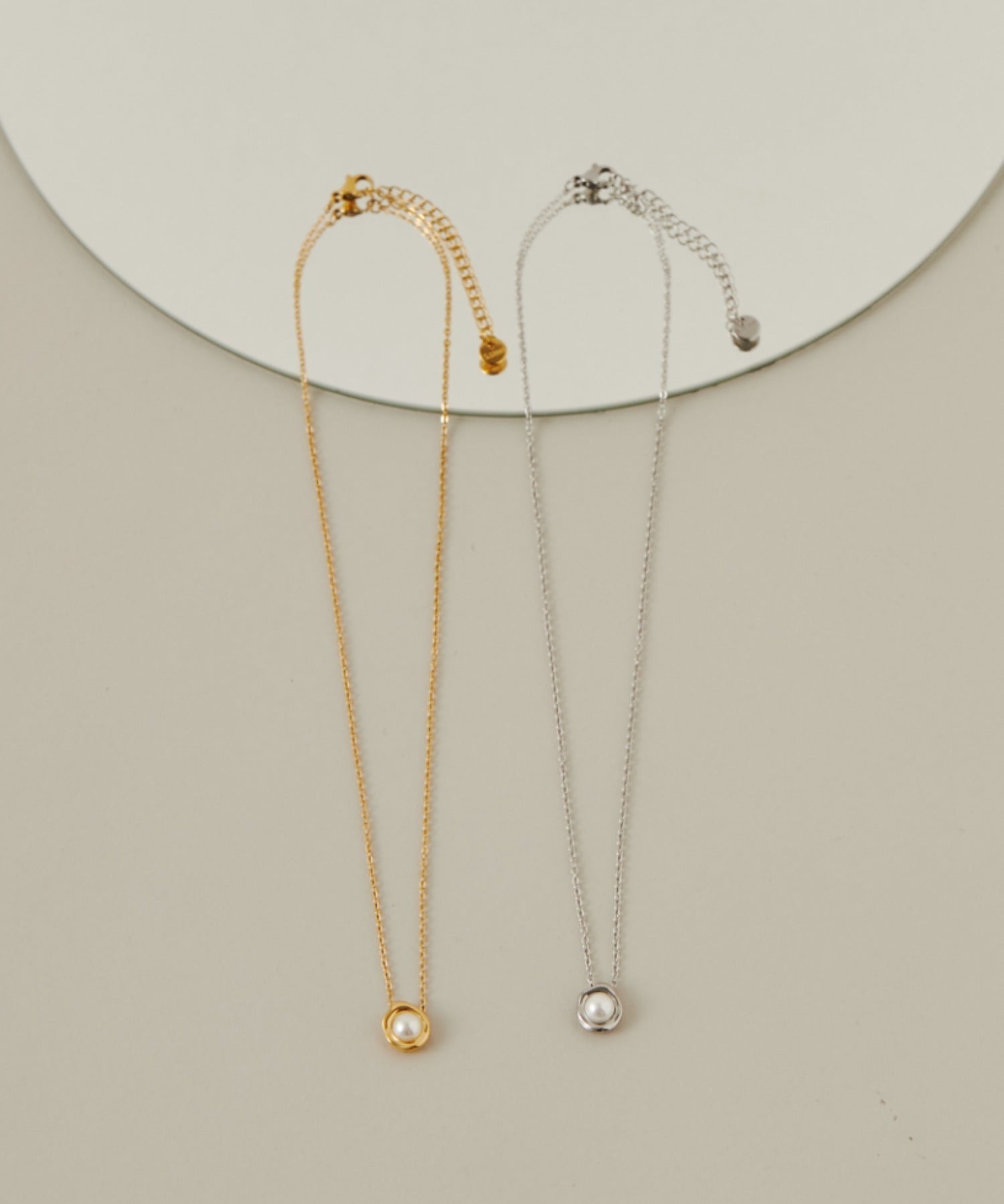 ciite' シーテ ネックレス 【 金属アレルギー対応 】 パールネックレス サージカルステンレス